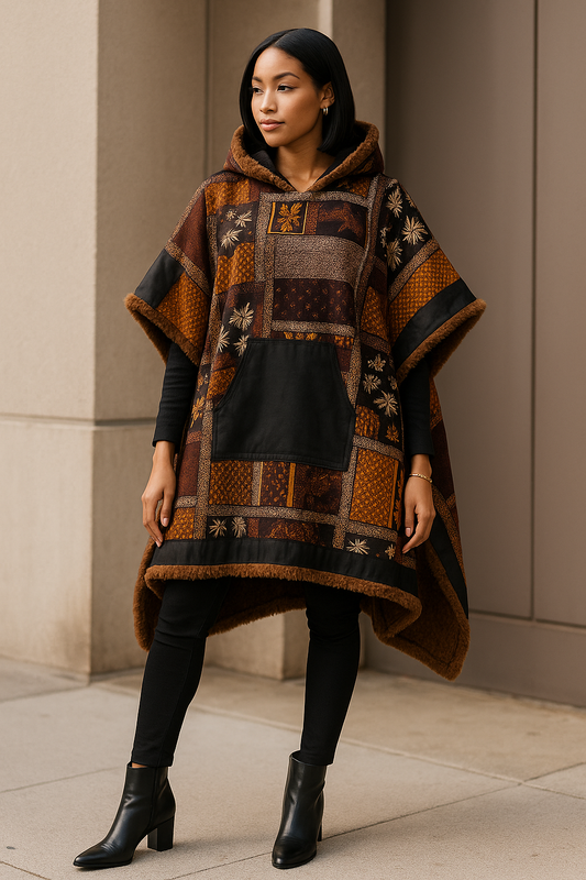 Tasha Ankara Winter Ponchos