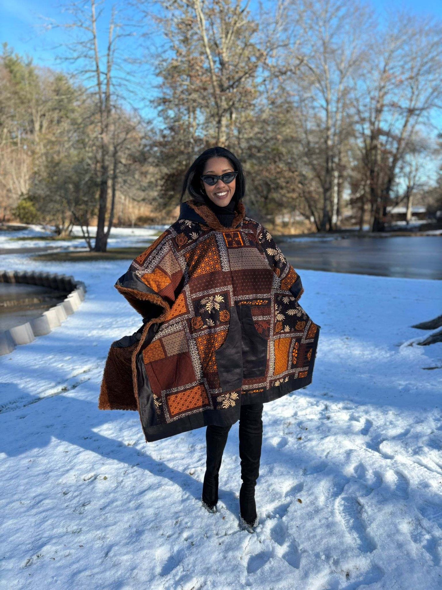 Tasha Ankara Winter Ponchos