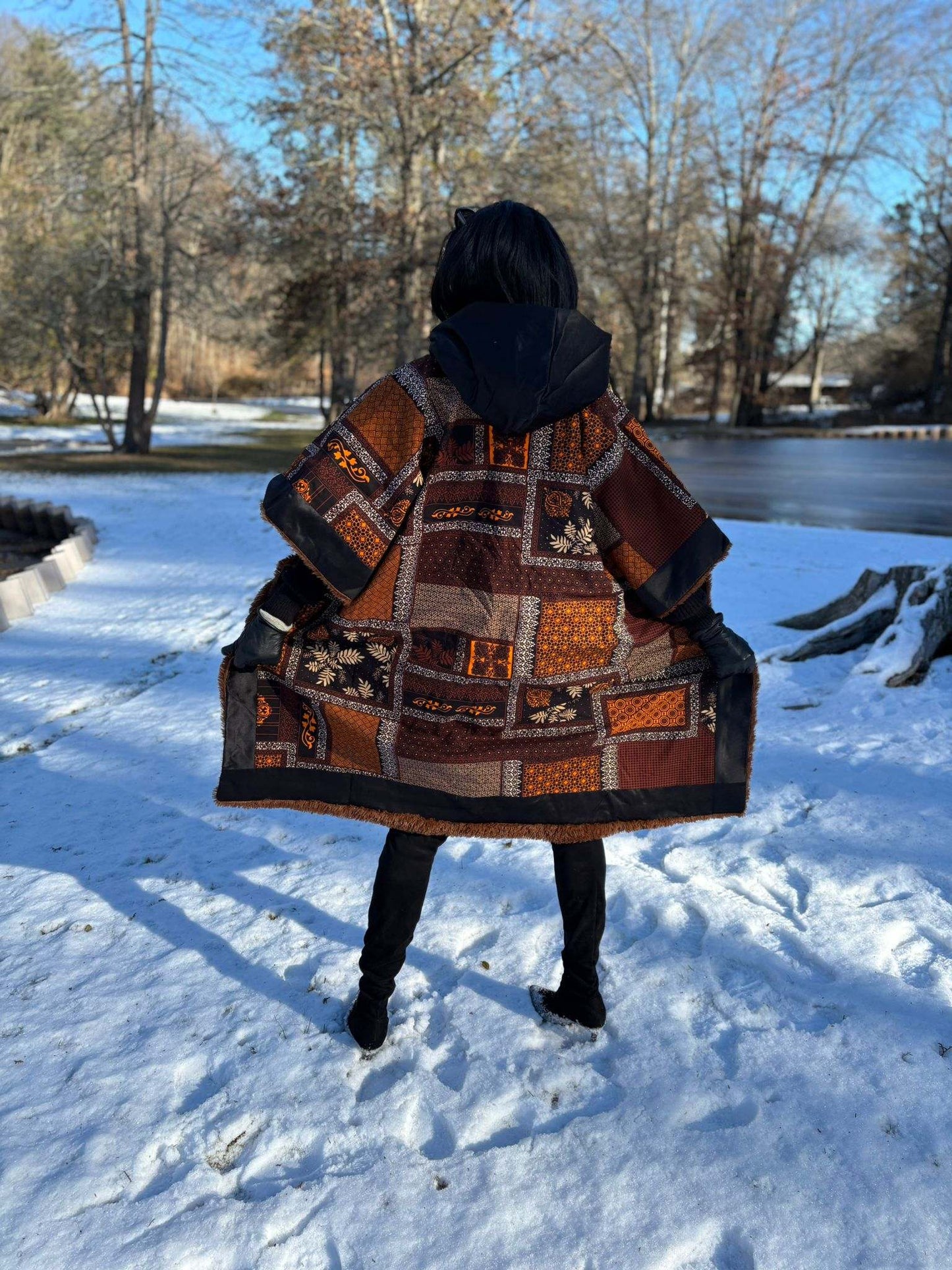Tasha Ankara Winter Ponchos