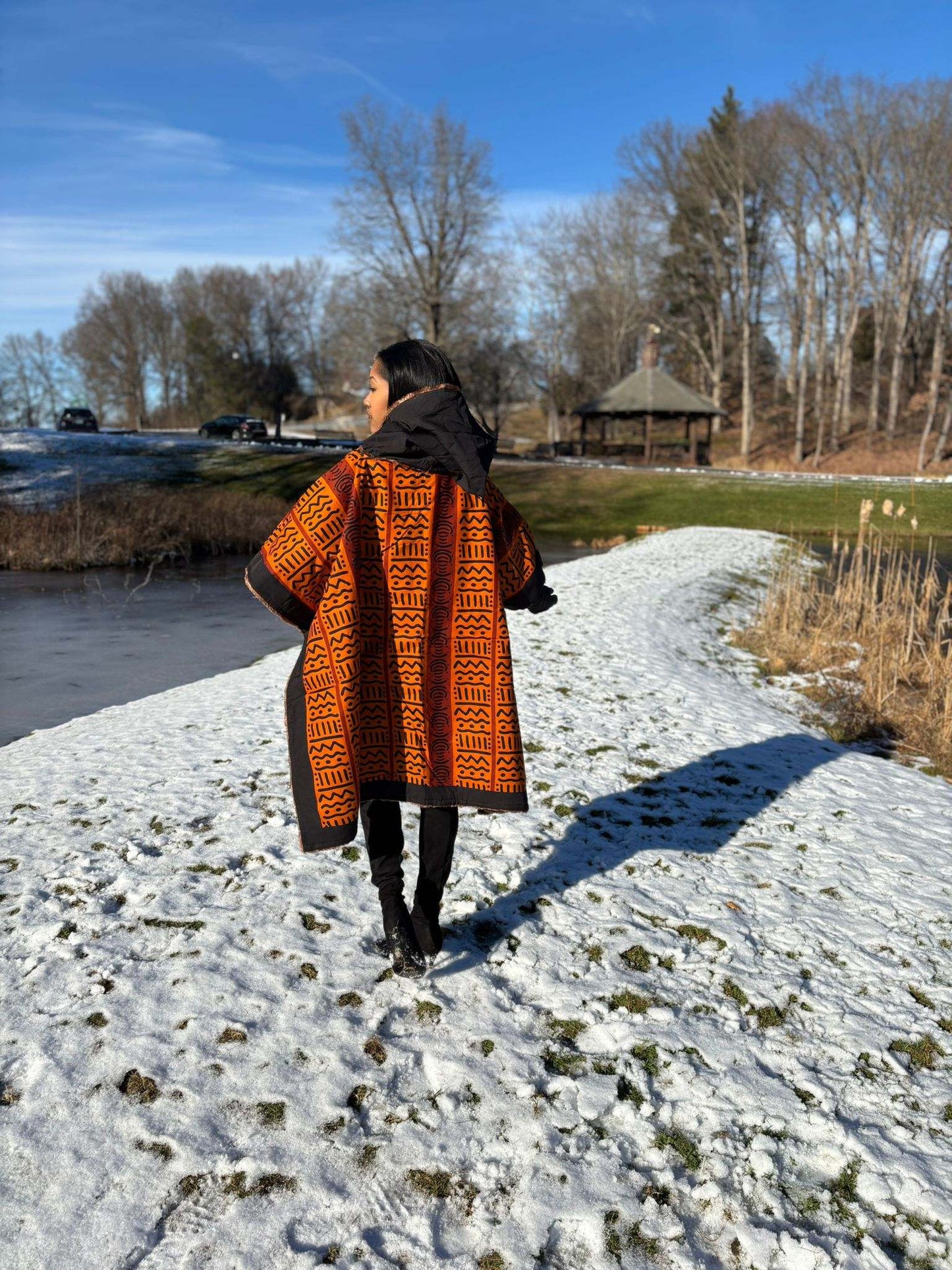 African Ankara Winter Ponchos