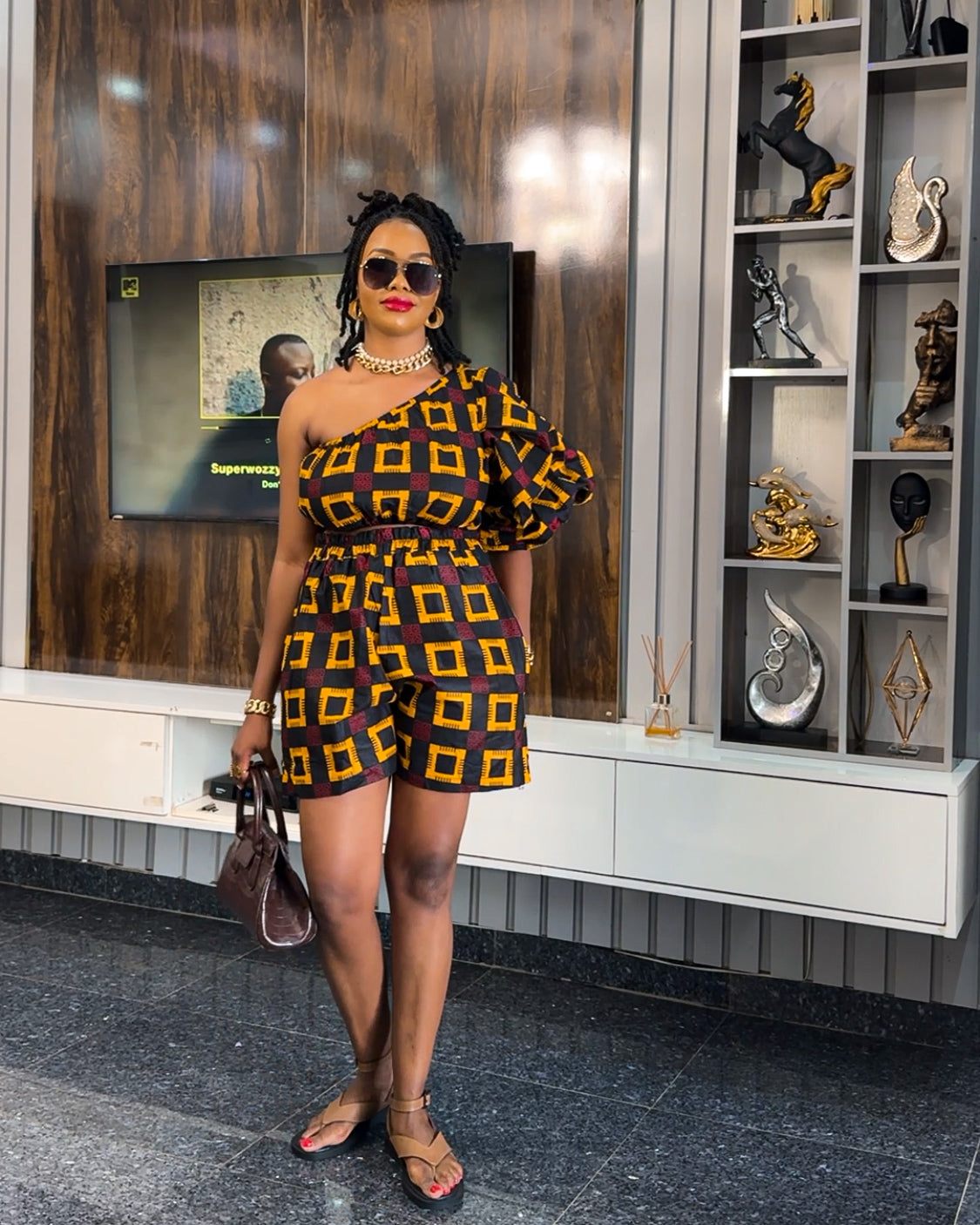 Two piece set styled with Adamma Two Piece Outfit for chic occasion AFRICAN FASHION COLLABO Two piece set styled with Adamma Two Piece Outfit for chic occasion AFRICAN FASHION COLLABO