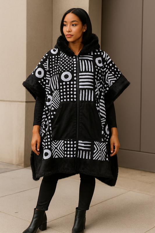 Tasha Ankara Winter Ponchos