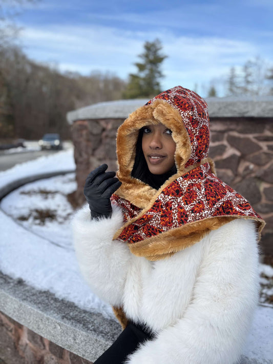 Estee Ankara Winter Faux Fur Scarf