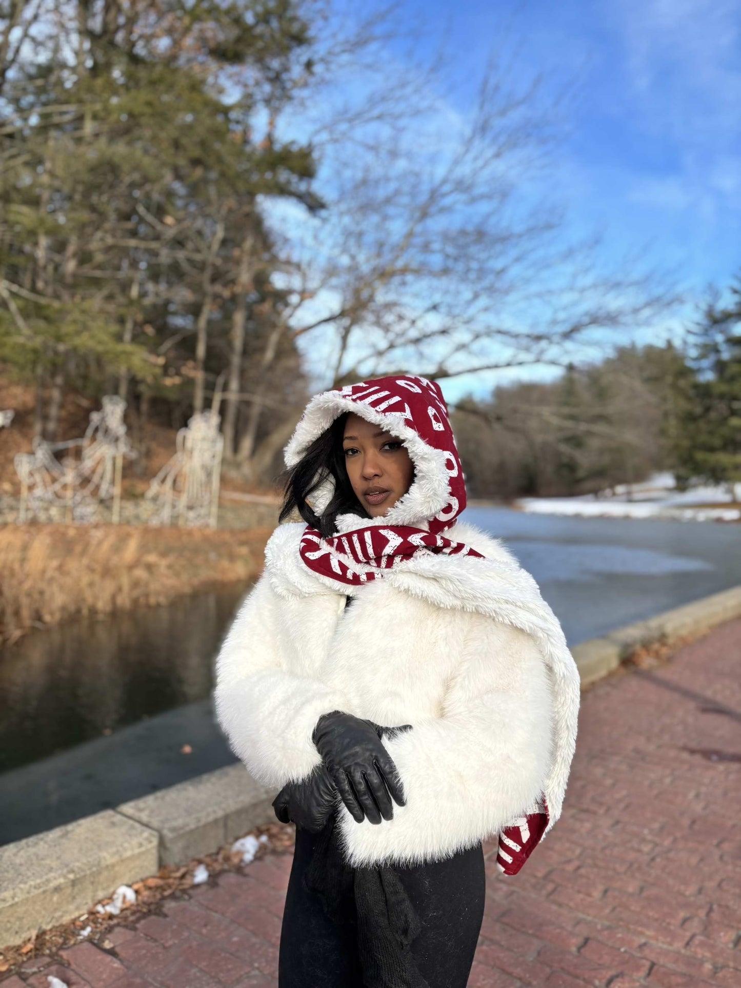 Kome Ankara Winter Faux Fur Scarf