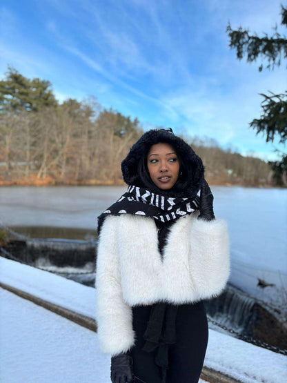 Lisa Ankara Winter Faux Fur Scarf