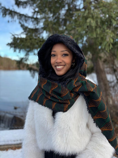 Jenny Ankara Winter Faux Fur Scarf