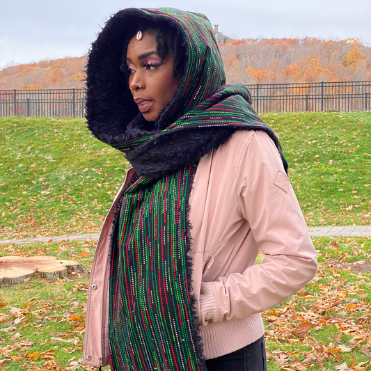 Hooded Scarf KoKo Exclusive, fashionable and comfy in cold weather.