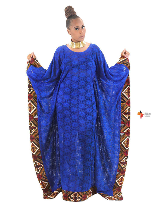 Floral Ankara Beach Cover Up