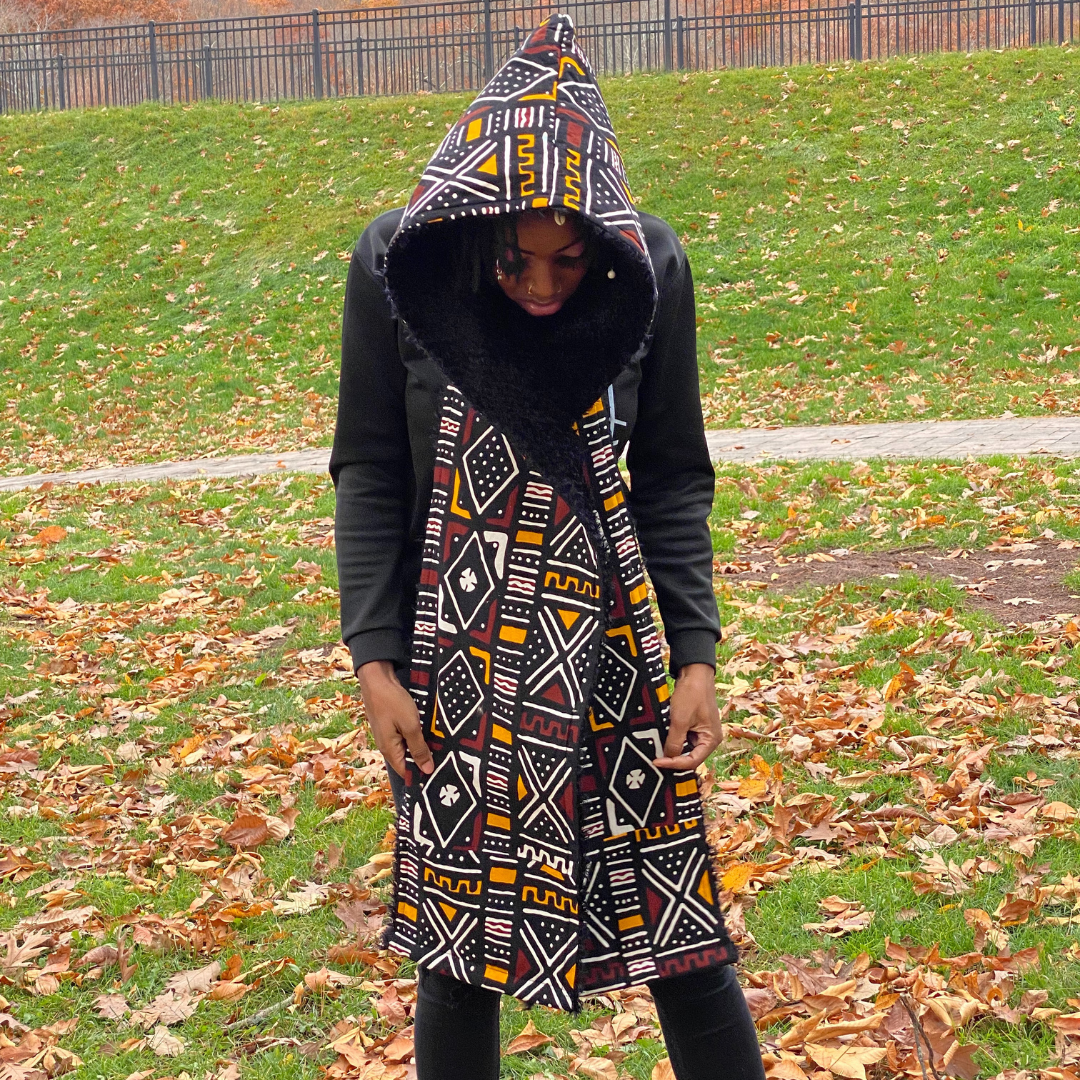 Hooded Scarf Imani for Fashionable Event and Cold Weather