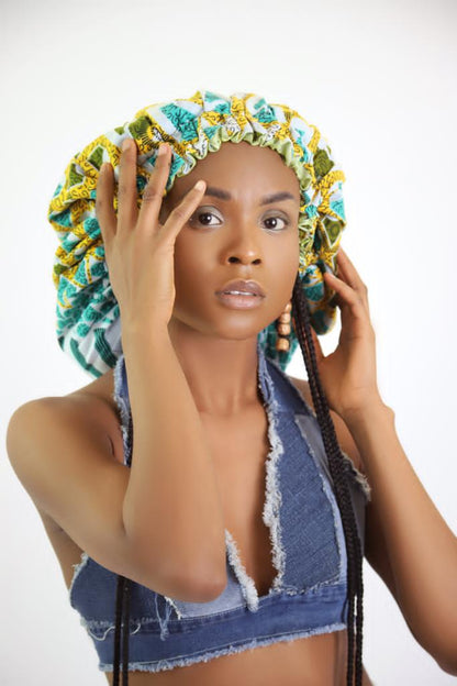 Folawiyo Satin Lined Hair Bonnet